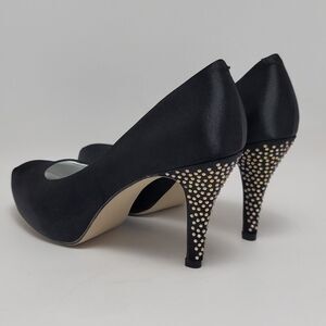 Madden Girl Getta Rhinestone Embellished Heel Pump Shoe Size 7 Black